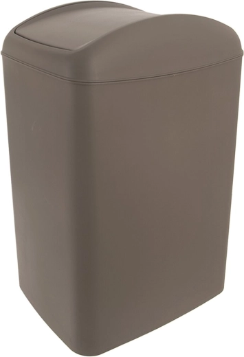 Κάδος απορριμμάτων UH Waste με αιωρούμενο (ανακλινόμενο) καπάκι 10 l καφέ