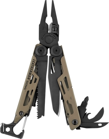 Leatherman Signal coyote tan πολυλειτουργικό εργαλείο 19 λειτουργιών