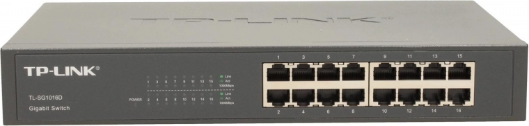 Gigabit switch 16× RJ45, επιτραπέζιος, L2