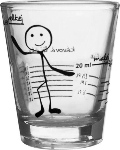 Γυάλινη μεζούρα με εκτύπωση 50 ml