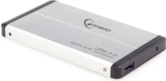 Εξωτερική φορητή θήκη HDD 2.5'' SATA USB 3.0 ασημί