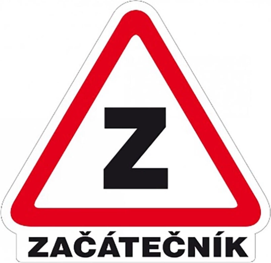 Αυτοκόλλητο Αρχάριος 160 × 155 mm