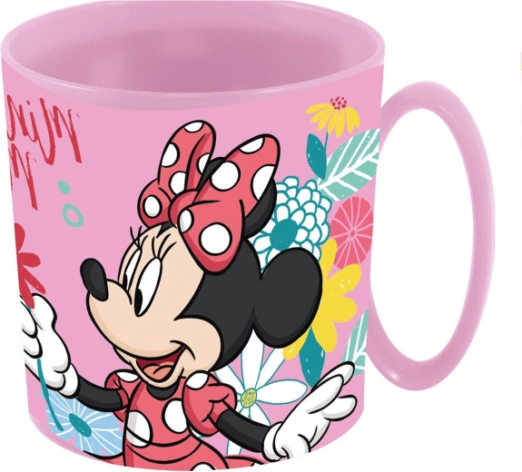 Παιδική κούπα 350 ml Minnie πλαστική ροζ