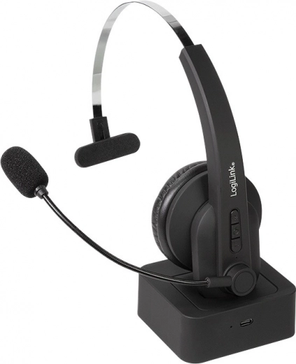 Ακουστικό Bluetooth με μικρόφωνο και βάση φόρτισης