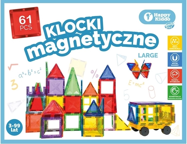SmilyPlay μαγνητικό κατασκευαστικό σετ 61 τεμαχίων