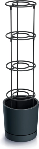 Γλάστρα με στήριγμα Prosperplast Home Grower 14,5 l ανθρακί