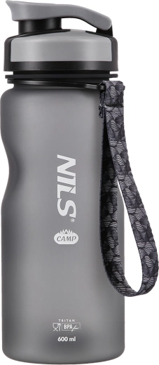 Μπουκάλι πόσης από τριτάνιο NILS CAMP 600 ml μαύρο