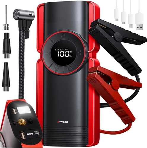 Xtrobb εκκινητική powerbank και κομπρέσορας 6σε1 10000 mAh - 1 τεμάχιο