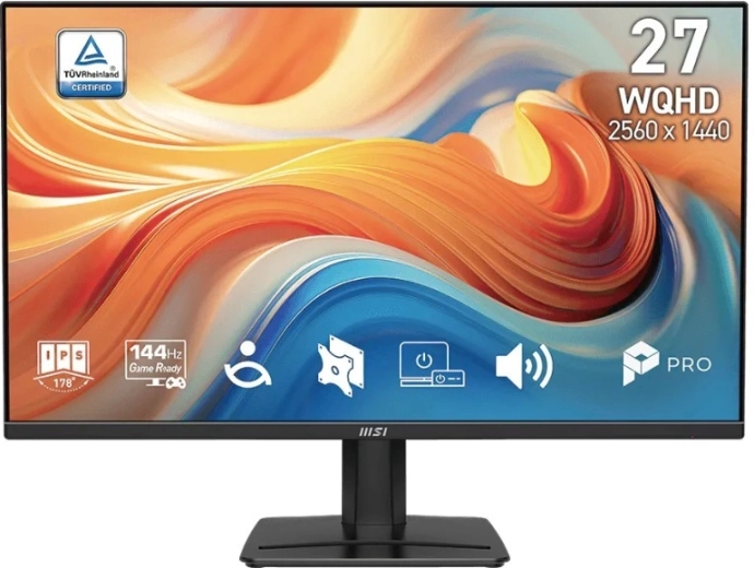 MSI Pro MP275Q E14 27" WQHD 144 Hz μαύρη οθόνη
