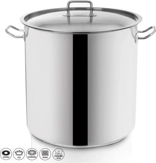 Ανοξείδωτη κατσαρόλα Stock 35 l με καπάκι