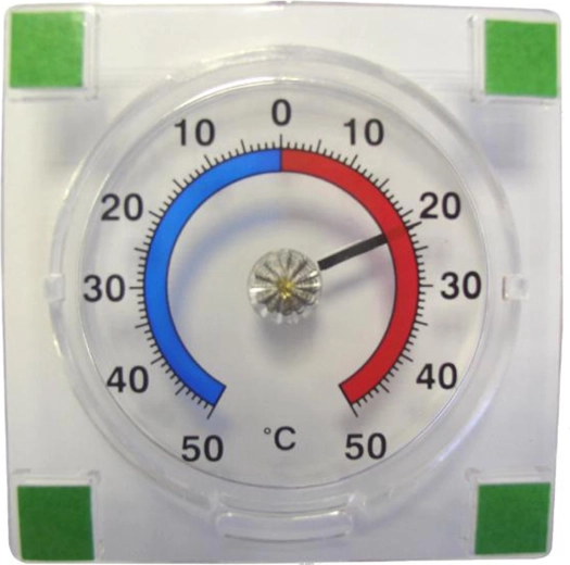 Εξωτερικό αυτοκόλλητο θερμόμετρο PROVENCE -50 έως +50 °C, διάφανο