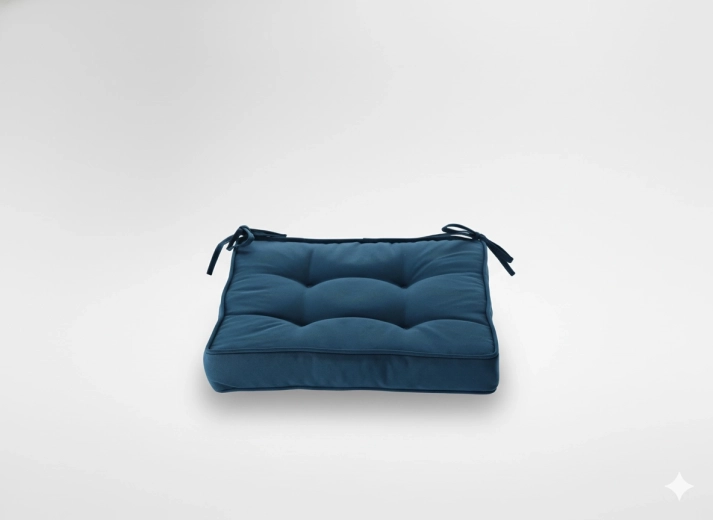 Μαξιλάρι καρέκλας 40 × 40 × 6 cm μπλε