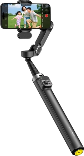 AOCHUAN V3 3-αξονικός σταθεροποιητής (gimbal) για τηλέφωνο με AI παρακολούθηση προσώπου, μαύρο