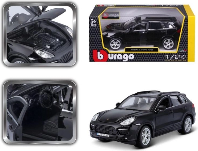 Μοντέλο Porsche Cayenne Turbo μαύρο 1/24