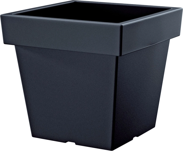 Γλάστρα LOFLY LOW ανθρακί τετράγωνη 4,5 l