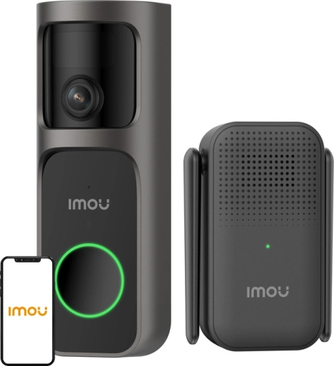 Imou ασύρματο βιντεοκουδούνι Doorbell 3 Kit (με δέκτη)