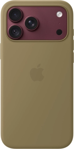 Θήκη σιλικόνης με MagSafe για iPhone 18 Pro Max – λαδί