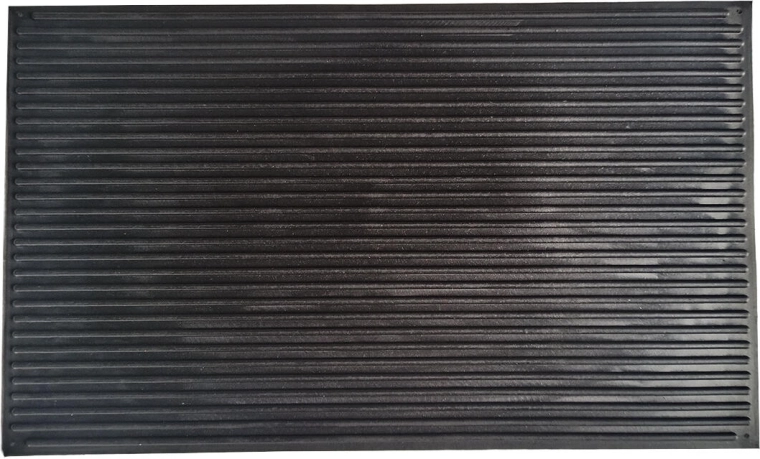 Λαστιχένιο χαλάκι 33 × 55 cm με μοτίβο γιουκαλίλι, μαύρο