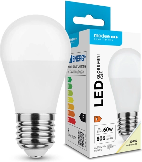 Λάμπα LED Modee Globe Mini G45 8,5 W E27 806 lm ουδέτερο λευκό