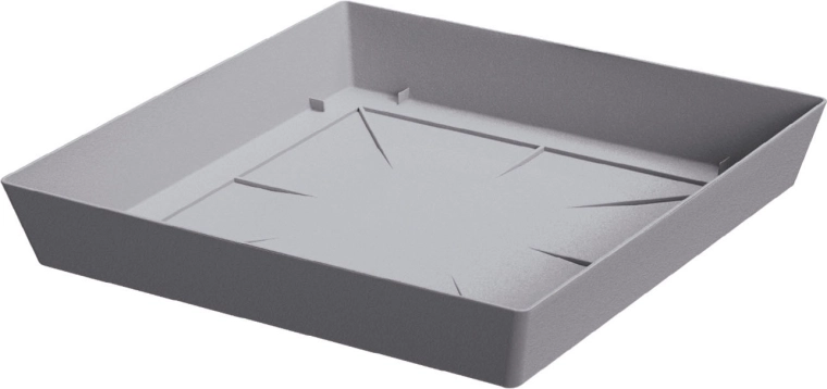 Πλαστικό πιατάκι γλάστρας LOFLY Square 16,5 cm – γκρι πέτρα