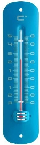 TFA αναλογικό θερμόμετρο εσωτερικού και εξωτερικού χώρου από βαμμένο μέταλλο – μπλε
