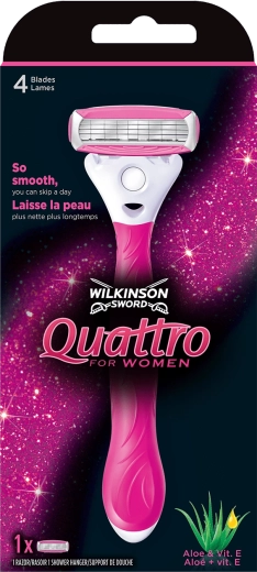 Γυναικείο ξυραφάκι WILKINSON QUATTRO FOR WOMEN + 1 κεφαλή