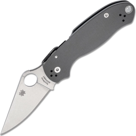 Spyderco Para 3 Maxamet γκρι πτυσσόμενο μαχαίρι τσέπης 7,6 cm με φινίρισμα stonewash και λαβή G10