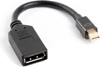 Αντάπτορας από Mini DisplayPort σε DisplayPort σε καλώδιο 10 cm μαύρος