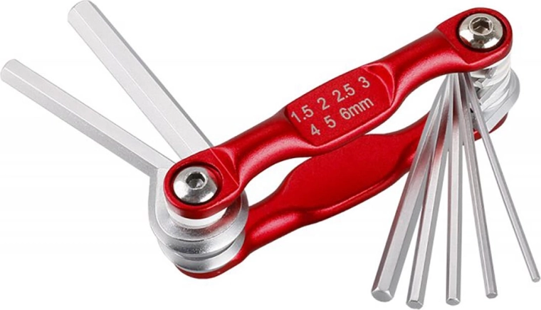 Αναδιπλούμενο σετ κλειδιών allen FESTA 1,5–6 mm, 7 τεμ.