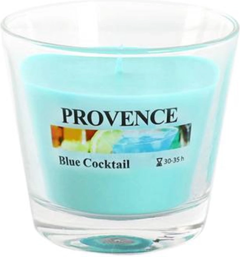 Αρωματικό κερί σε γυάλινο δοχείο Provence Blue Cocktail 35 ώρες