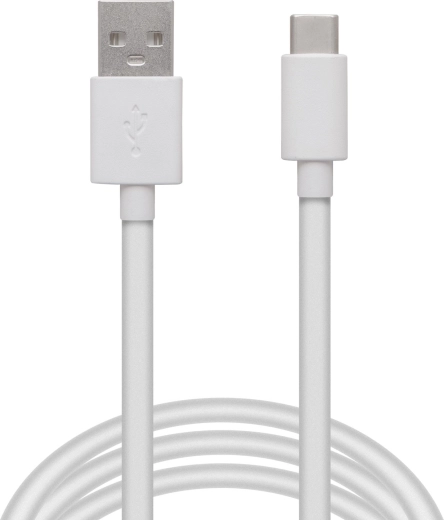 Καλώδιο δεδομένων και φόρτισης USB-C λευκό, 1 m