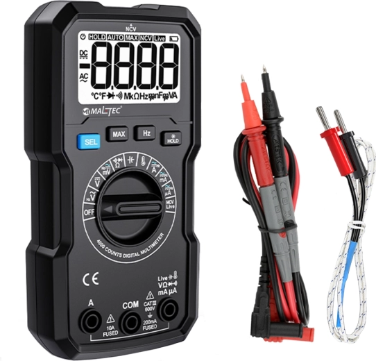 Ψηφιακό πολύμετρο MalTec Master Multimeter με καλώδια μέτρησης