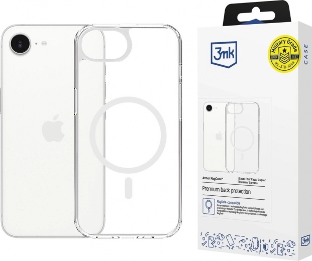 Διαφανής μαγνητική θήκη Armor MagCase για iPhone 16e με MagSafe