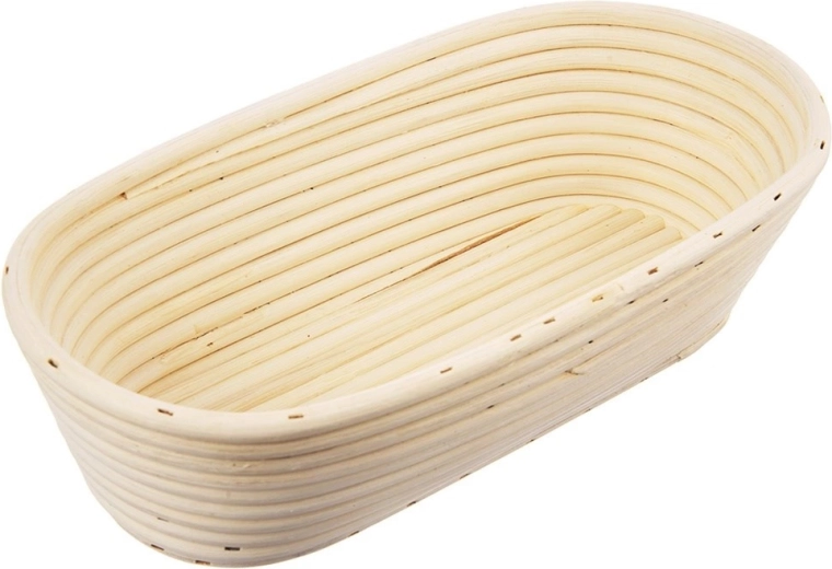 Ρατάν καλάθι ωρίμανσης για ψωμί 1 kg, 26 × 13 × 9 cm