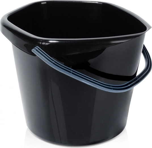 Πλαστικός μαύρος κουβάς 10 l