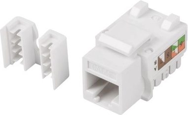 Αρθρωτό Keystone Υποδοχή RJ45 UTP Κατ. 5E 90° για κουτί εγκατάστασης