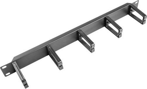 Οργανωτής καλωδίων για 19" rack 1U, τύπος B, μαύρο