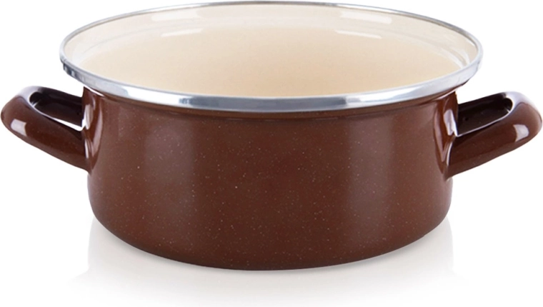Εμαγιέ κατσαρόλα Brown 18,5 cm, 1,6 l