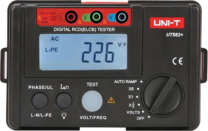 Uni-T tester ρελέ διαρροής UT582+