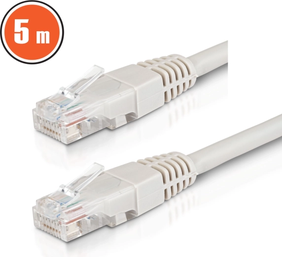 Καλώδιο δικτύου patch UTP CAT6 CCA 5 m γκρι