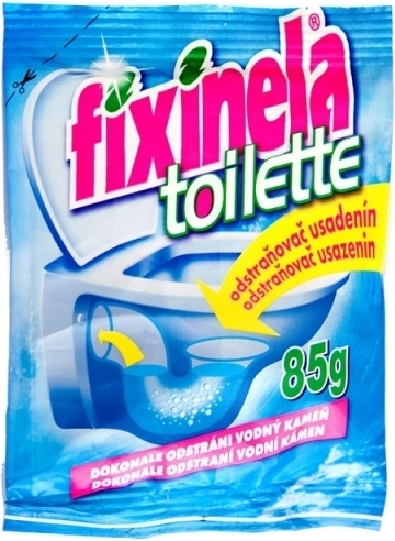 Fixinela Toilette – σκόνη για αφαίρεση αλάτων από τη λεκάνη WC, 85 g