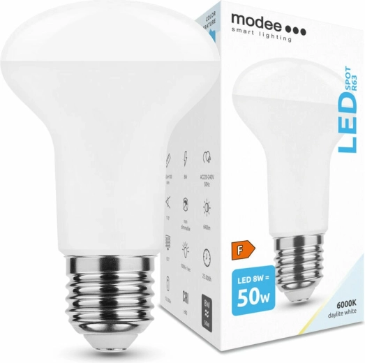 Λαμπτήρας LED E27 8W ψυχρό λευκό MODEE Smart Lighting R63