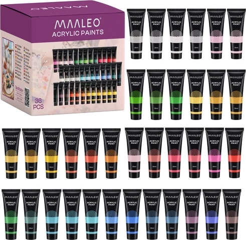 Ακρυλικά χρώματα Maaleo 36 × 20 ml