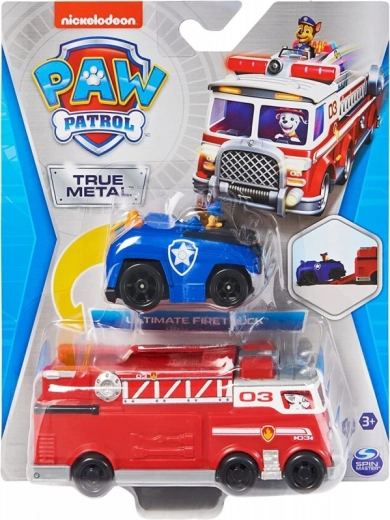 Σετ οχημάτων Paw Patrol - Πυροσβεστικό όχημα και Chase