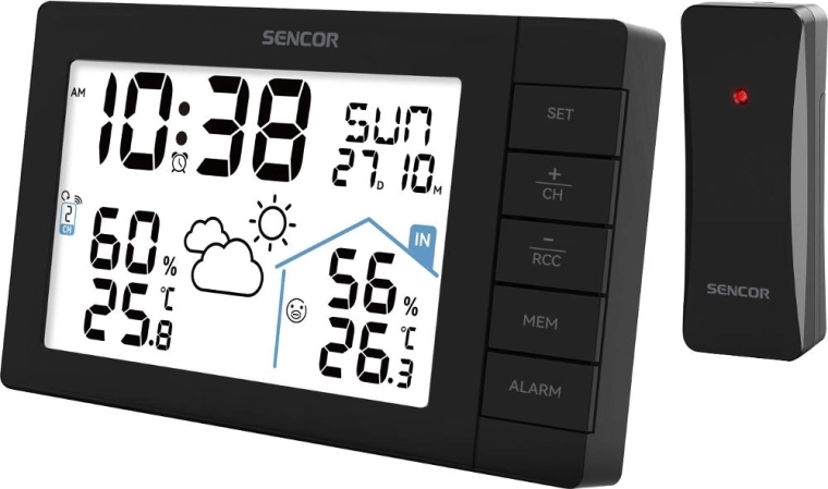 Sencor SWS 3200 ψηφιακός μετεωρολογικός σταθμός με ασύρματο αισθητήρα
