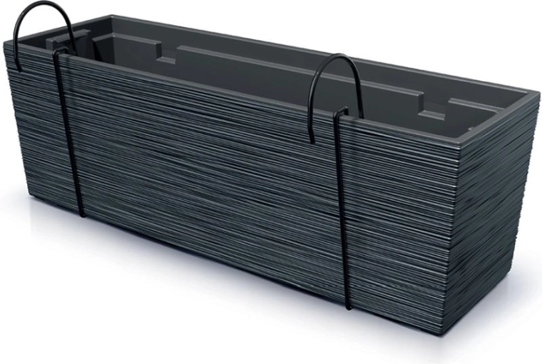 Πλαστική ζαρντινιέρα FURU CASE 58 cm – ανθρακί