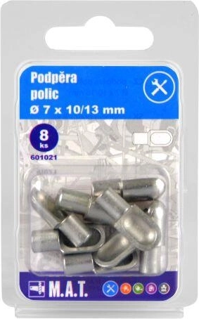 Στηρίγματα ραφιών 7 × 10/13 mm (8 τεμ.)