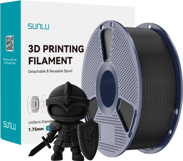 Νήμα SUNLU PLA+ 1,75 mm – μαύρο