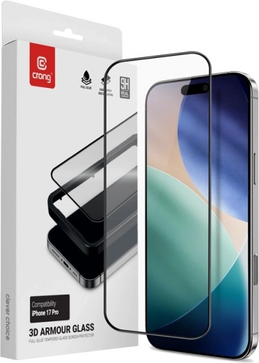 3D Armour Glass σκληρυμένο γυαλί για την κάμερα για iPhone 17 Pro με πλαίσιο εγκατάστασης