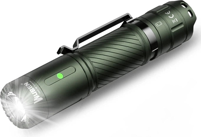 Φακός τσέπης Wuben C3 Army Green 1200 lm, πράσινος